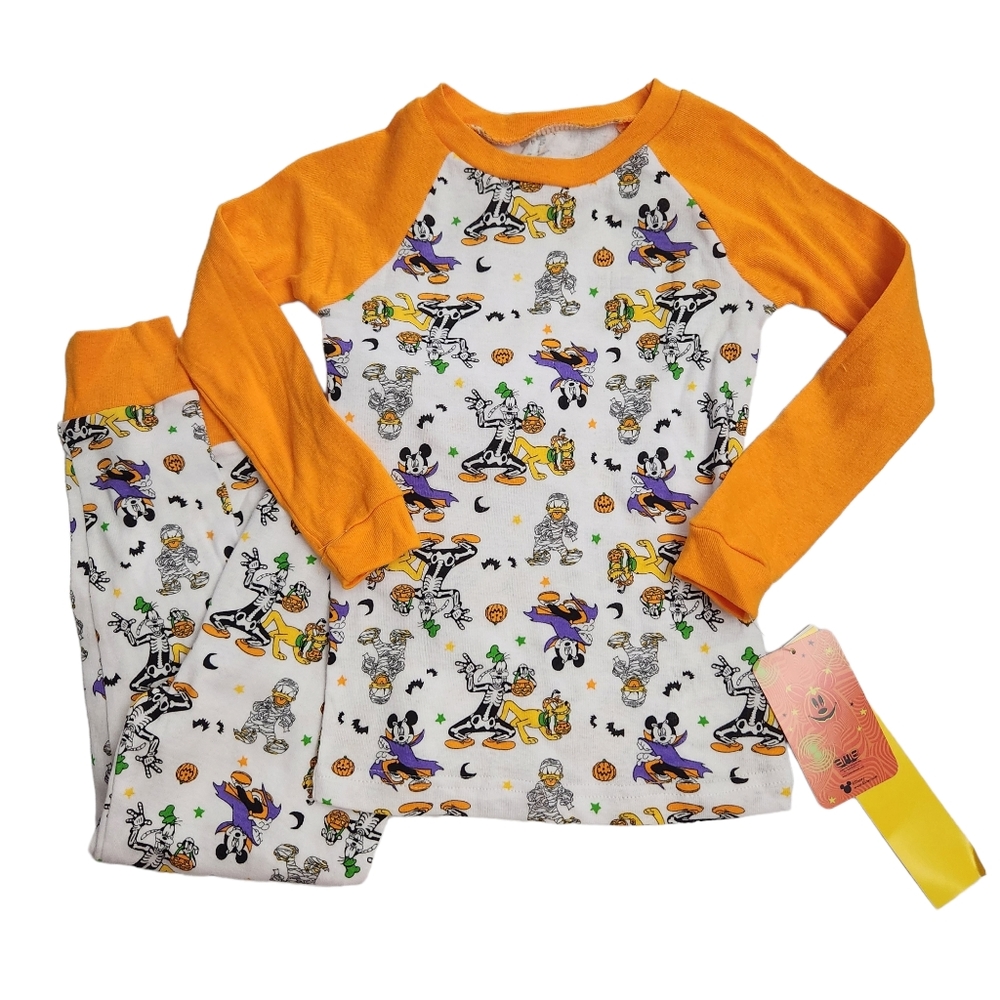 5T Toddler Boys Girls Mickey Mouse Minnie Mouse Halloween Pajamas Snug-Fit PJs